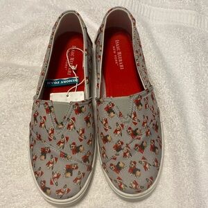 Corgi Christmas shoes, sz. 9 Isaac Mizrahi memory foam